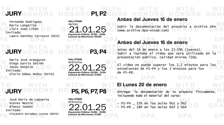 Matriculas Honor | Otoño 2024