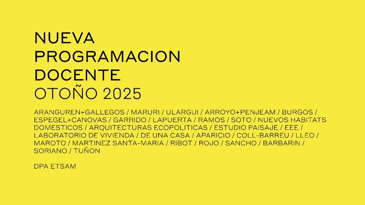 Nueva Programación Docente I Otoño 2025